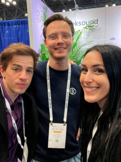 with Irene Shapes & Hannes Andersson (OekSound CEO) @AES NYC 2023
