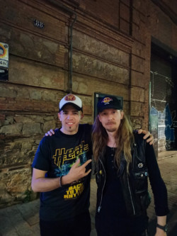 with Sky Daves - Lead Guitar of Swedish Hard Rock Band H.E.A.T. @Barcelona 2022